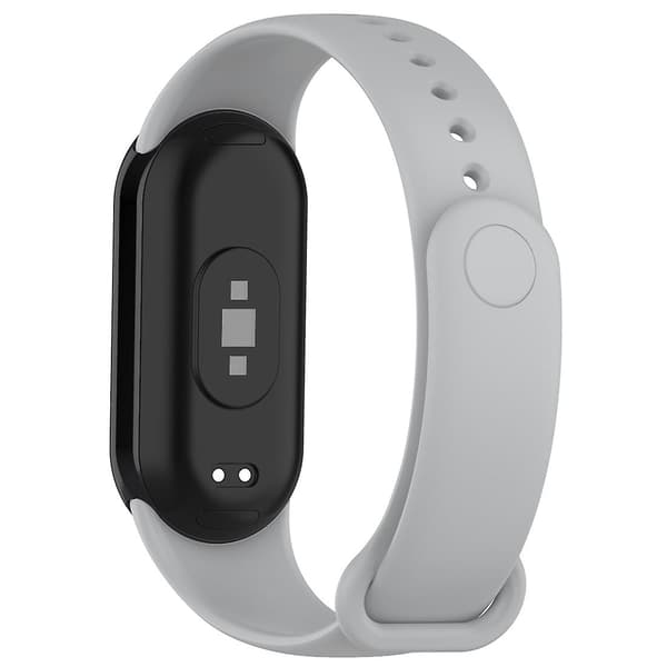 Grå Grå Silikone Prop Urrem kompatibel med Xiaomi Mi Band 8