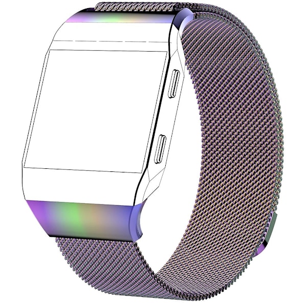 Fargerik Fargerik kompatibel med Fitbit Ionic Milanese klokkereim Stor Størrelse : 24x2.2cm kompatibel med Fitbit Ionic