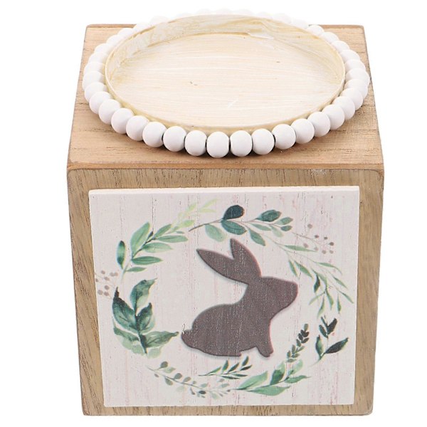 Tealight-holder i træ til påske-bryllup - Naturlig