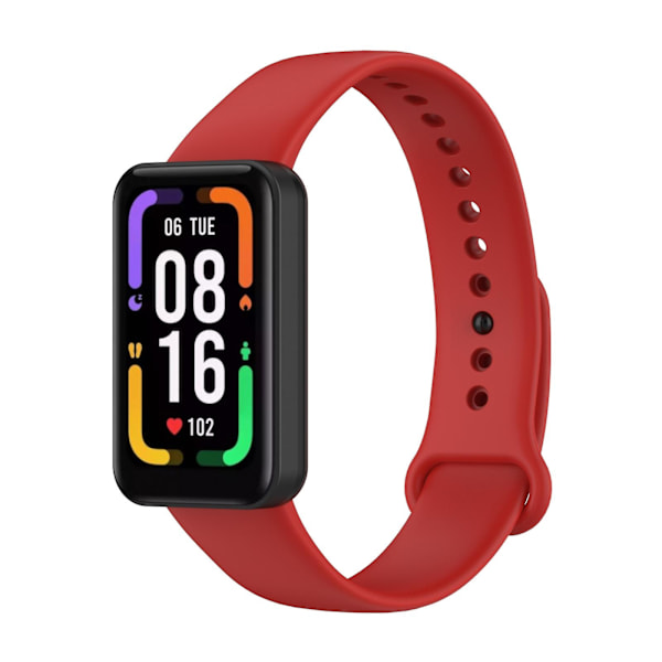 Rød silikonklokkereim kompatibel med Xiaomi Redmi Smart Band Pro