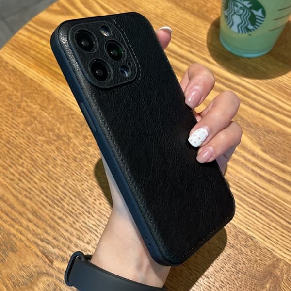 Etui til iPhone 13 sort læder Full-Body læder