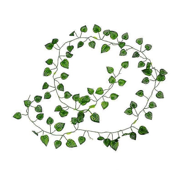 2 m Långa Konstgjorda Växter Gröna Murgrönsblad Konstgjord Vinranka Falska Parthenocissus Blad