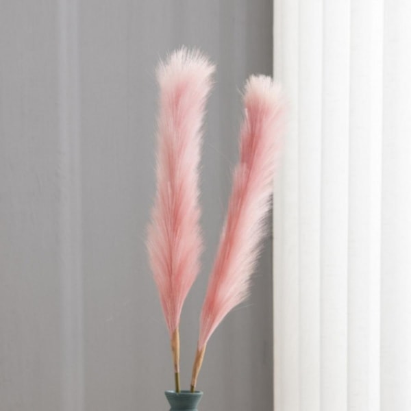 4-pak 80 cm Fluffy Pampasgræs Kunstig Pampas Bordvase Dekoration Stor Tørret Blomsterbuket H White 4 Pcs