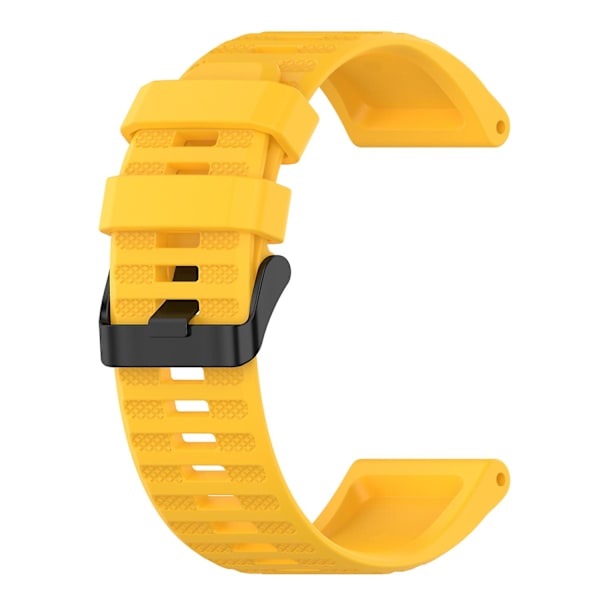 Gult gult silikonarmband kompatibelt med Garmin Fenix 6x Sapphire
