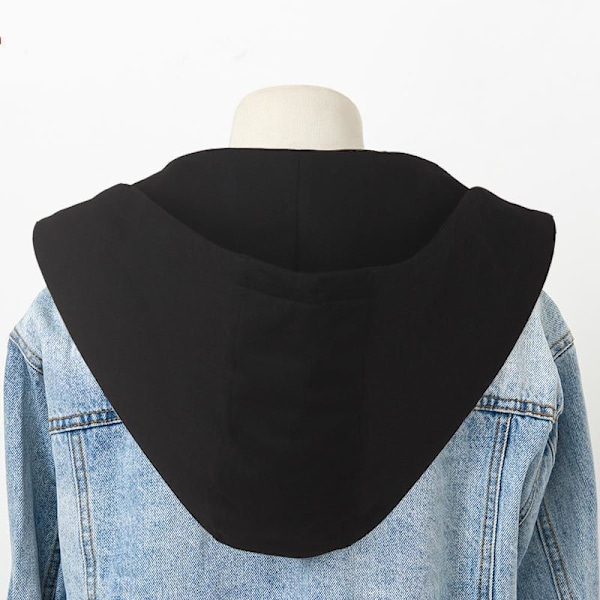 Dame falsk krave Dunjakke All-Matching Sweater Hat Mænd D gray