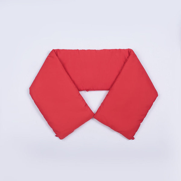Dame falsk krage Avtakbar halv Allsidig dekorativt sett F Red down jacket collar stickers
