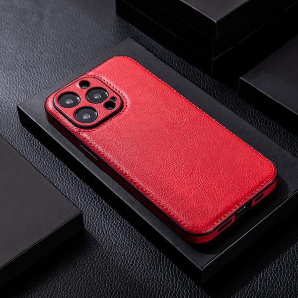 Etui til iPhone 16 Pro Max Lens Detail Leather Texture Noz26833