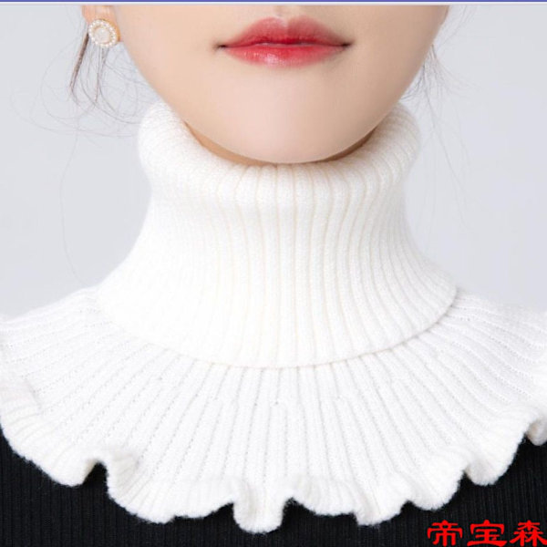 Dame falsk krage Varm Cervical Support Bana Skjerf Dame Tu Gray