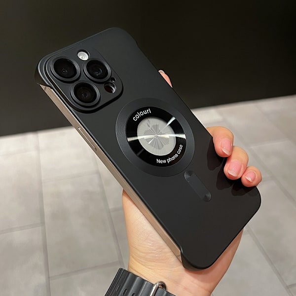 Etui til iPhone 17 Pro Max Magnetisk Linsedetalje Slank Profil Sort