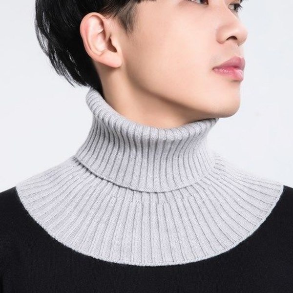 Dam Fejk Krage Cervical Support Bandana Mångsidig Dekor gray