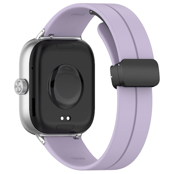 Lila Lila Magnetiskt Spänne Silikonarmband kompatibelt med Redmi Watch 4