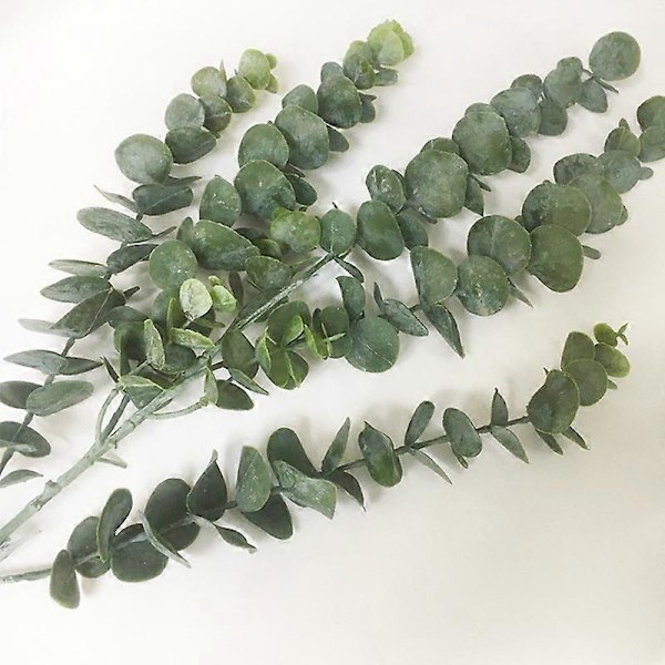 1 st Konstgjord Eukalyptus Växt Gren Hem Trädgård Scen Blomsterarrangemang Dekor