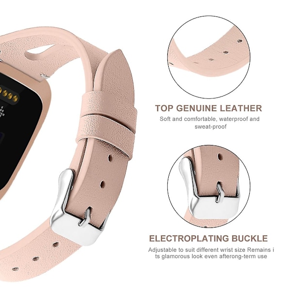 Aprikos Aprikos kompatibel med Fitbit Versa 2 Armband kompatibelt med Fitbit Versa 2