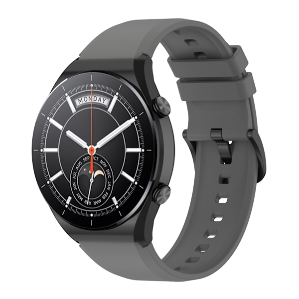 Mörkgrå Mörkgrå 22mm Silikonarmband kompatibelt med Xiaomi Watch S1