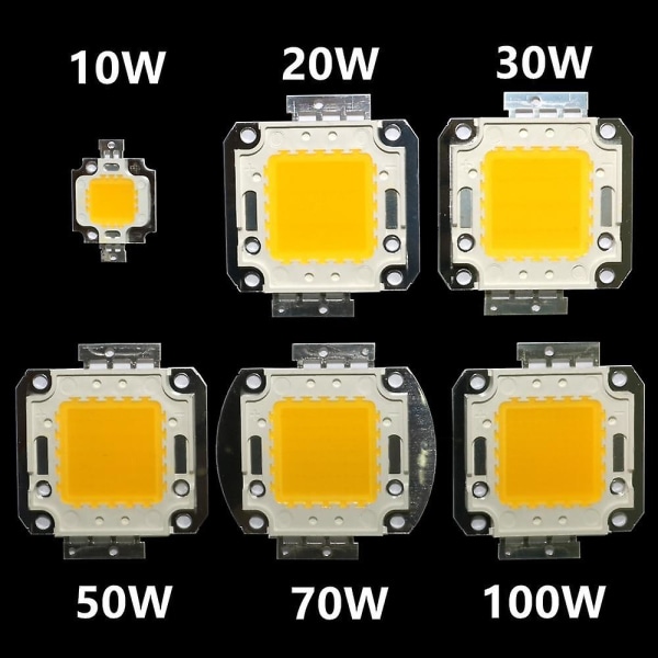 Dc12v/32v Smart Ic Cob LED Diode Bead Bulb Lampa - Utomhusspotlight White 10W(9-12V)