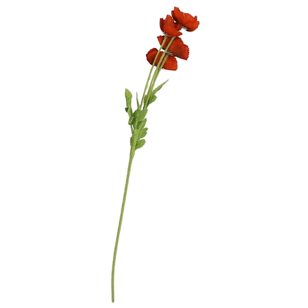 Planted enkeltstående mini valmuer, kunstige blomster, myke møbler til hjemmet, dekorative blomster til bryllupsfotografering Orange