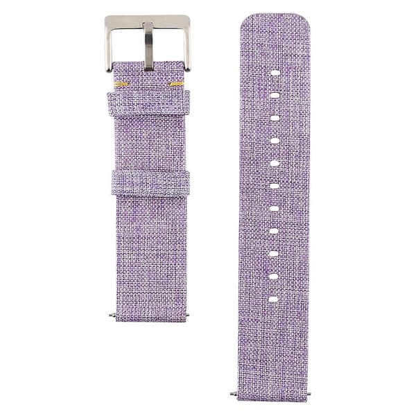 Lys Lilla Lærreds Armbånd kompatibelt med Fitbit Versa / Versa 2