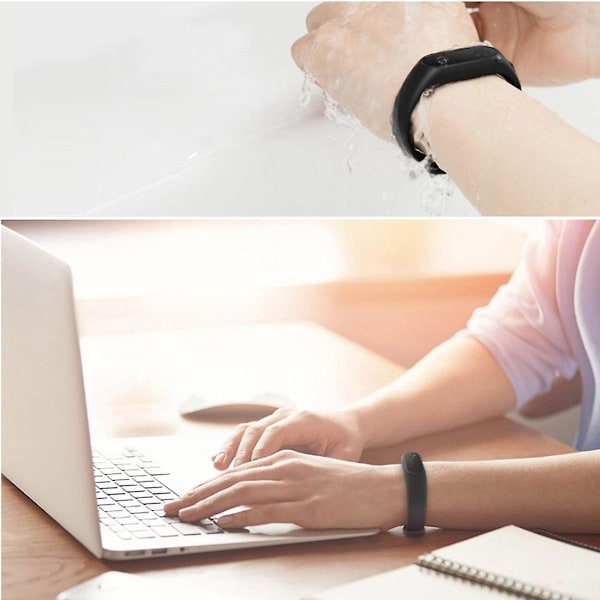 Blå Blå Silikone Urrem kompatibel med Xiaomi Mi Band 2