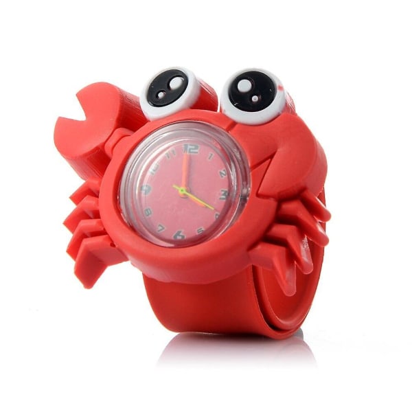 3d watch klocka djur söt klocka Baby Kid kvarts vattentät student handled crab