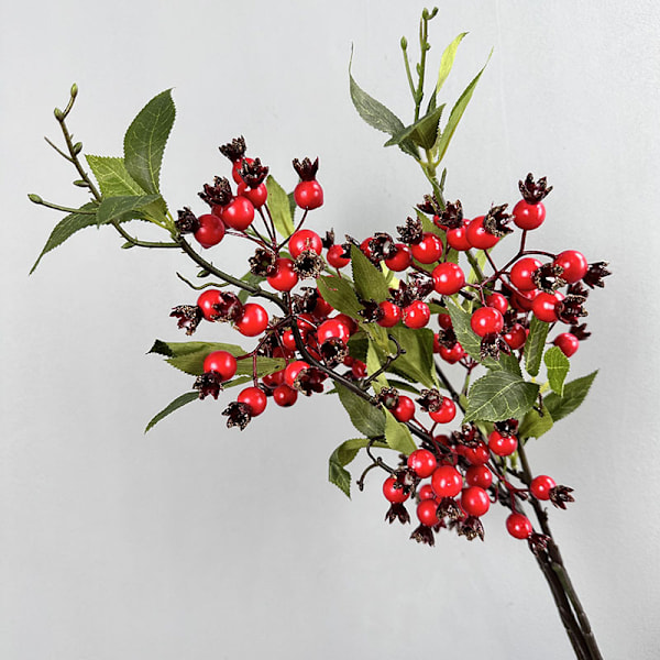 Mini Falskt Granatäpple Frukt Juldekor Bröllop Hem Vardagsrum Bär Falsk Blomma Ornament Four small pomegranates green