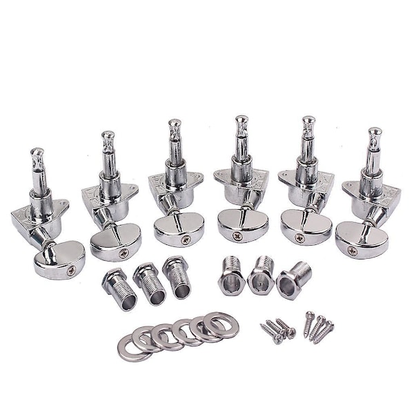 2x1 Set 3R 3L Gitarr Strängstämskruvar Mekanik Stämskruvar för Gitarrdelar