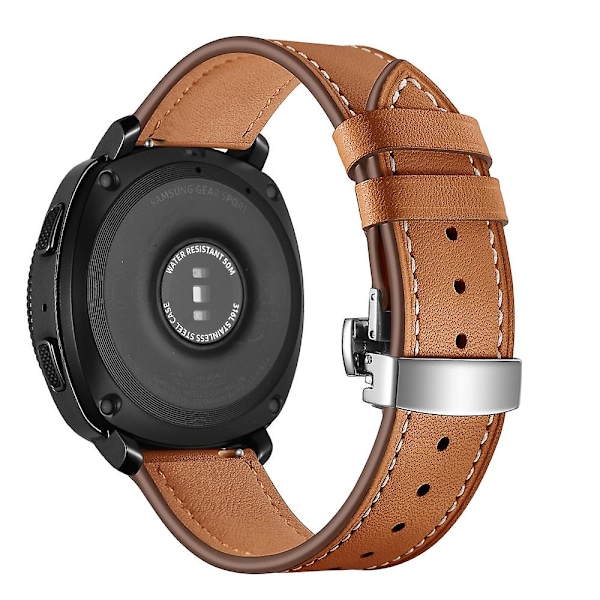 Brun Brunt kompatibelt med Huawei Watch Gt2e Läderarmband