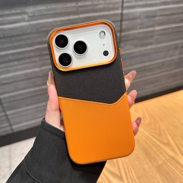 Etui til iPhone 15 Plus Magnetisk Kortplads Lædertekstur Noz36914
