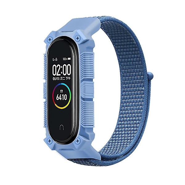 Blå Blå Nylonrem kompatibel med Xiaomi Mi Band 6 / 5 / 4 / 3