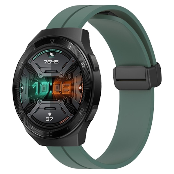Olivgrön Silikonklockarmband kompatibelt med Huawei Watch Gt 2e