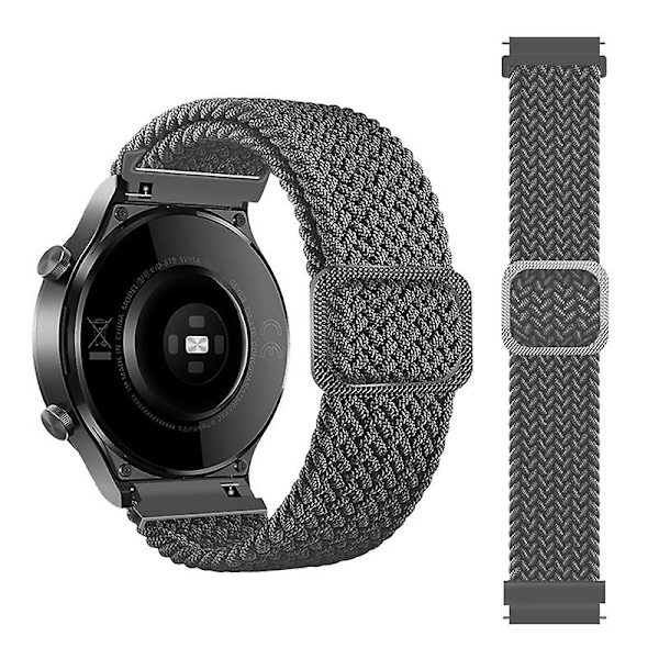 Grå Grå kompatibel med Samsung Galaxy Watch Active2 40mm Nylon Armband