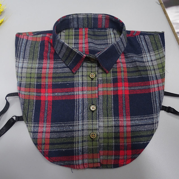 Dame falsk krage Avtakbar halv Zi Herre Allsidig Skjorte P YT British Plaid-44