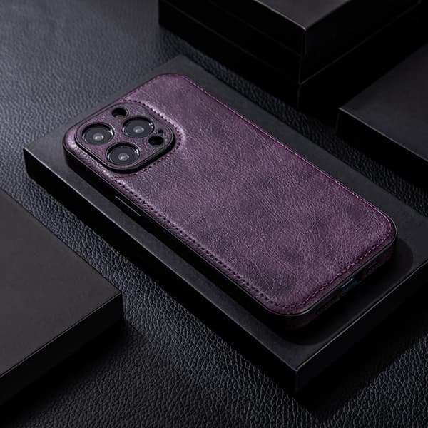 Etui til iPhone 17 Pro Lens Detail Leather Texture Noz26869
