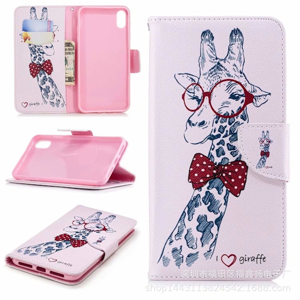 Etui til iPhone 13 Pro Max hjorte-pung med kortholder flip tegneserie