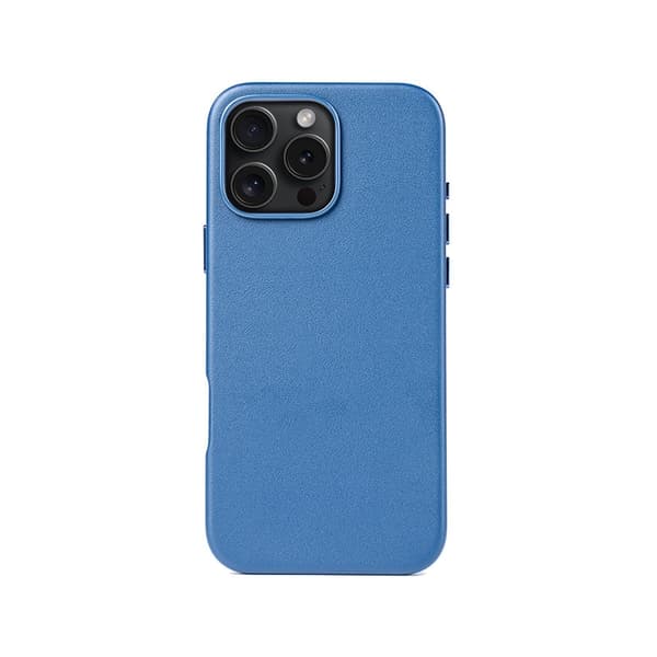 Etui til iPhone 16Promax magnetisk + animation Ocean Blue læder Magnetisk