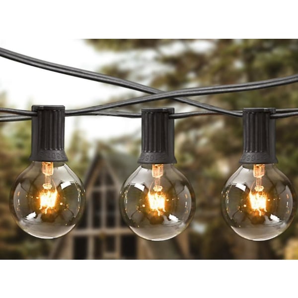 String Lights Globe Klar & reservlampor UK 220V