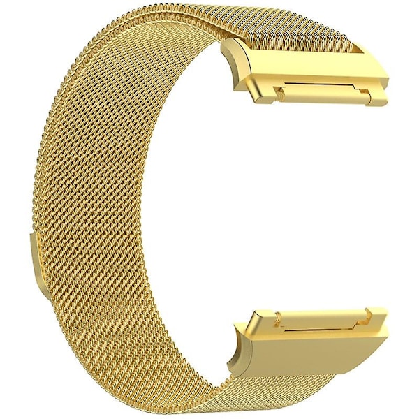 Gyllene Gyllene kompatibel med Fitbit Ionic Milanese Klockarmband Stor Storlek : 24x2.2cm kompatibel med Fitbit Ionic