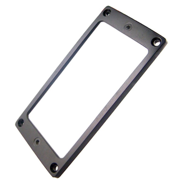 Gitarr Humbucker Pickup Monteringsring Set Platt Botten för Gitarrdelar Svart