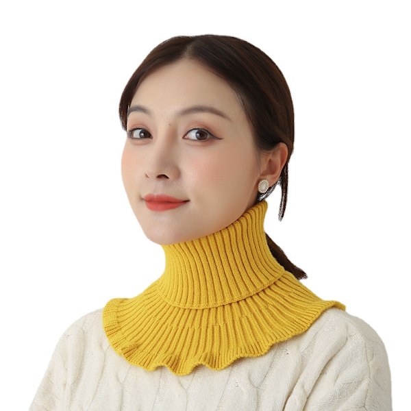 Dame falsk krage Avtakbar halv Varm Cervical Support Soli Red