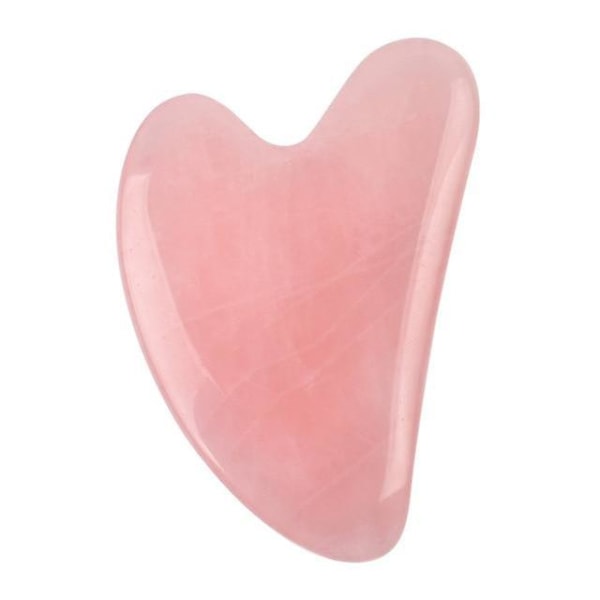 Natural Rose Quartz Massage Stone - Facial Spa Tool guasha1