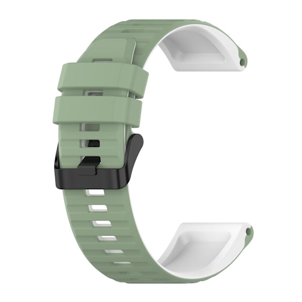 Lysegrøn Hvid Lysegrøn Hvid 26mm Urrem kompatibel med Garmin Fenix 5x Plus