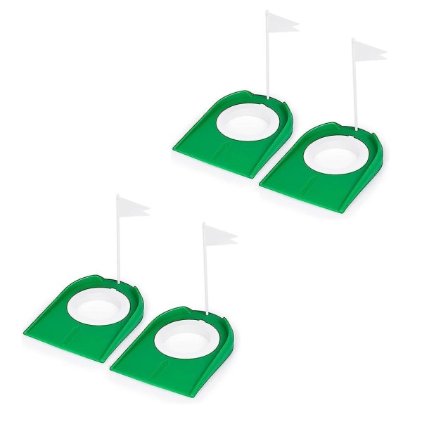 Ny 4st golfputtkopp med flagga abs golfhål träningshjälp kompatibla med män