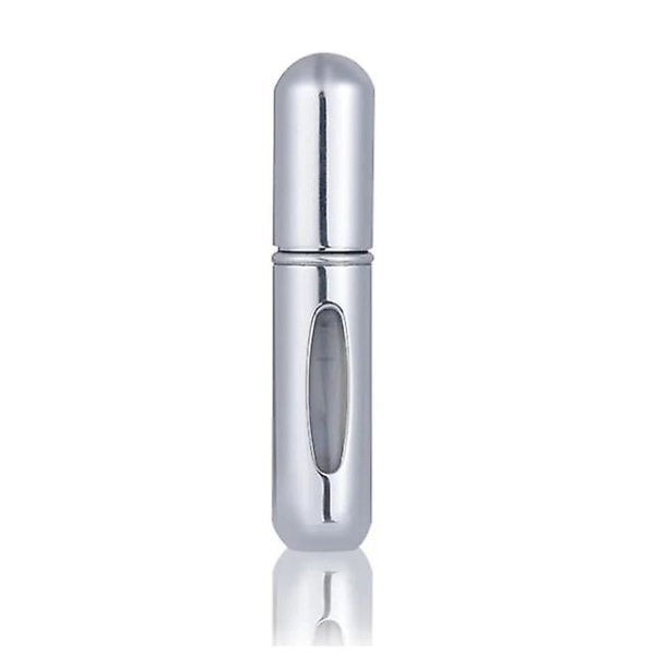 Portabel mini påfyllningsbar parfymflaska spray 5 ml SILVER