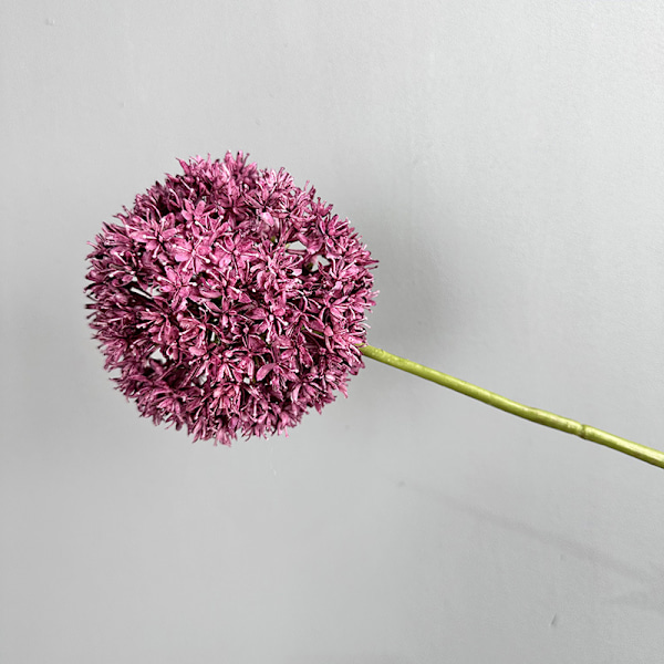 Uusi keinotekoinen voikukanpallo koriste vihreä muovinen kukka-asetelma kotiin häihin Single green onion bulb