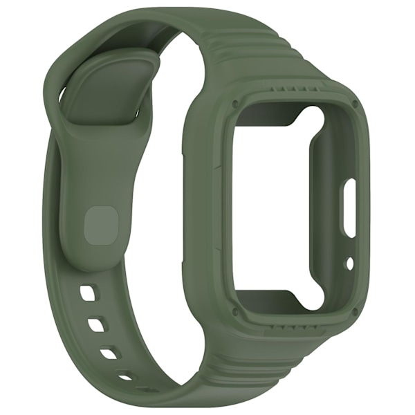 Mørkegrønn Integrert Silikonklokkereim kompatibel med Redmi Watch 3 Active