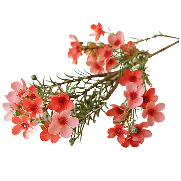 1 stk. Kunstig Blomst Estetisk Høstdekorasjon DIY Australsk Farget Plommeblomst til Soverom Red
