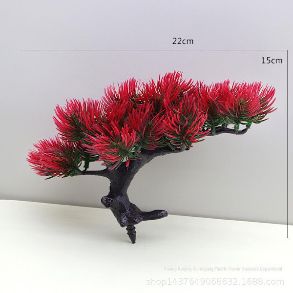 Kunstig Thuja Fyrretræ med Potte - Stueindretning og Stenbed Landskabsornament Bright red Single No. 34 Thuja sutchuenensis
