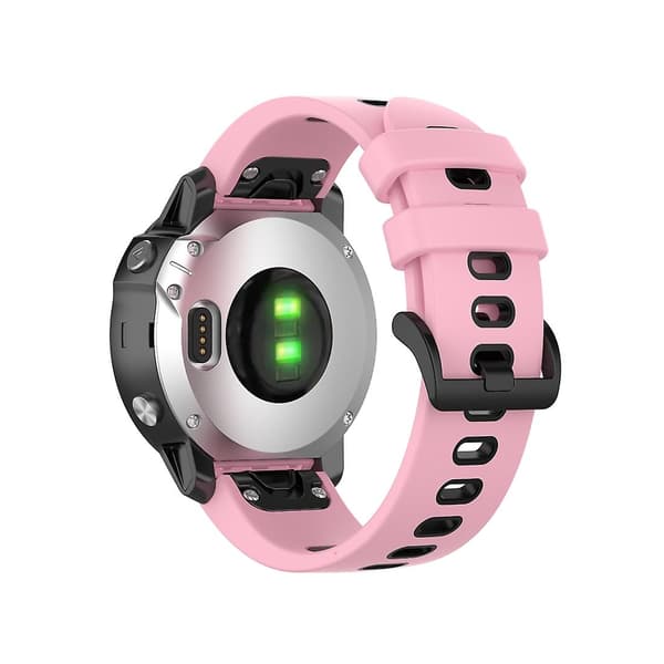 Pink Sort Pink Sort kompatibel med Garmin Fenix 6s Rem