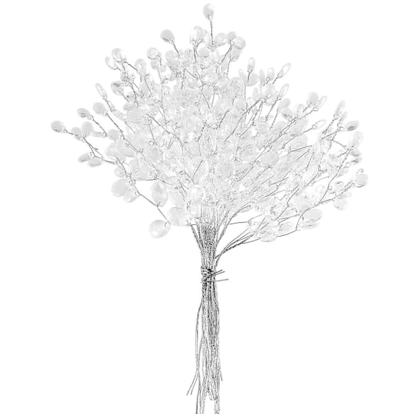 Hjemmelagde ornamenter perlestikker bryllupsbukett blomsterpinner bling bukett bryllup akryl krystallperler