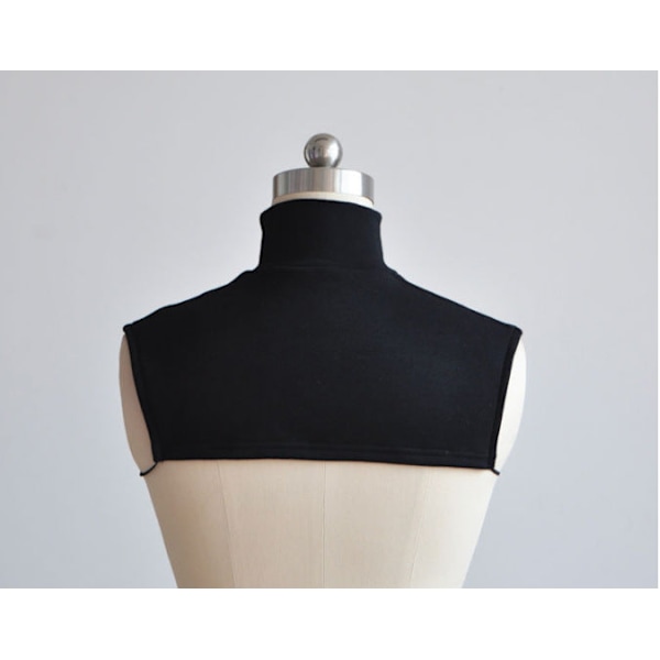 Dame falsk krage Avtakbar halv Half Turtleneck Menn All-Ma Dark gray Average size