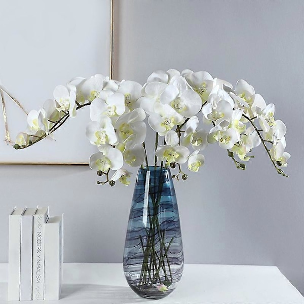 9-haarainen tekokukkainen Phalaenopsis monihaarainen käsityönä tehty keinotekoinen perhosorkidea kotiin A